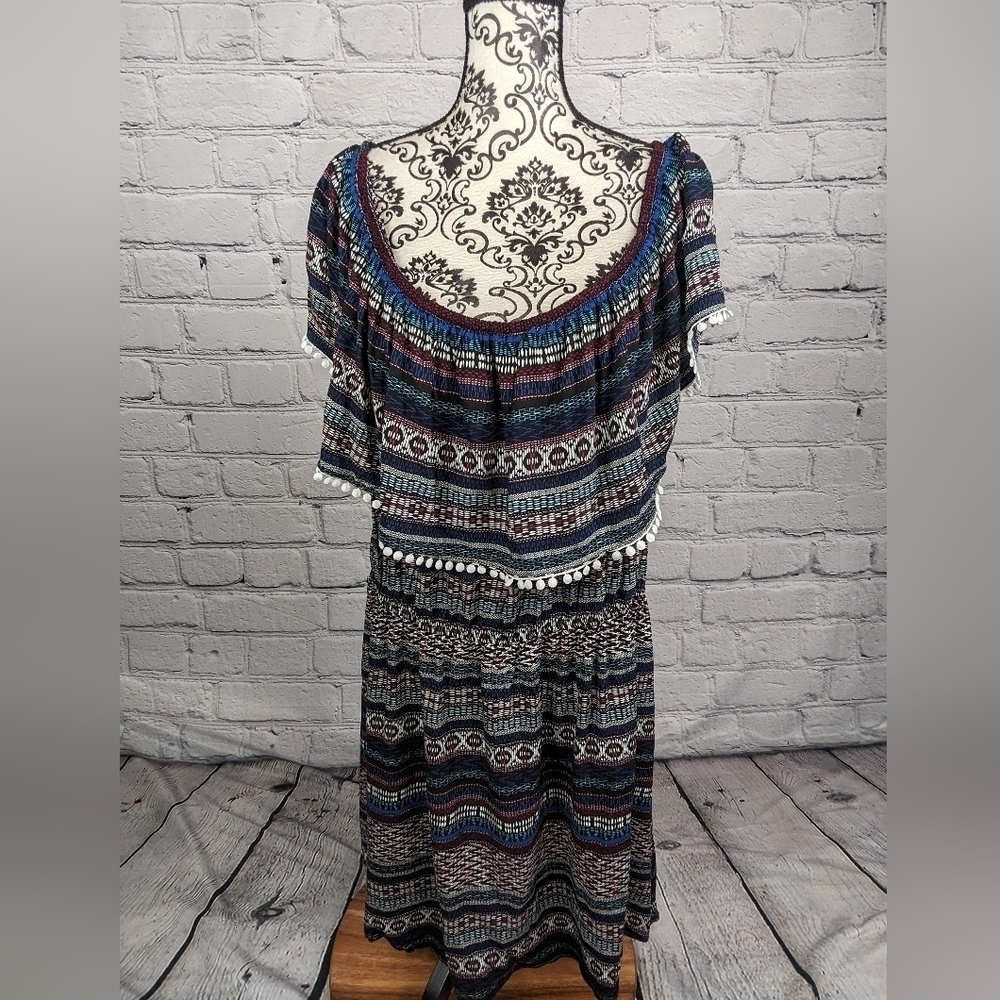 Rue 21 women's geometric print off shoulder plus size 3x dress NWT b07a